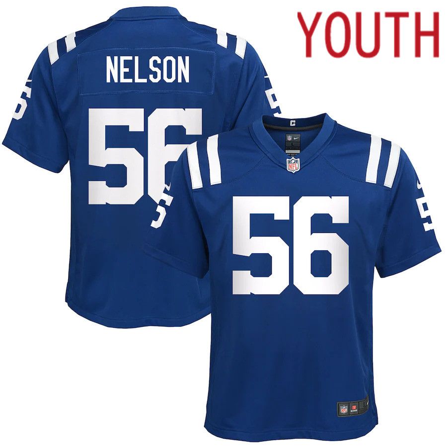 Youth Indianapolis Colts 56 Quenton Nelson Nike Royal Game NFL Jersey